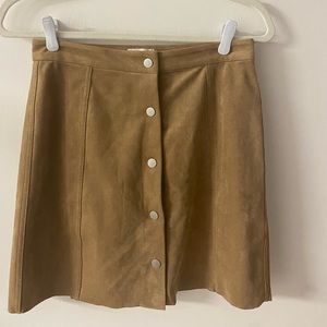 Aritzia Wilfred Free Faux Suede Skirt